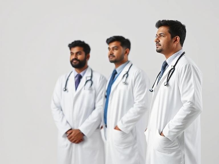 arog bharat doctors. doctors in white coat. bharat doctors